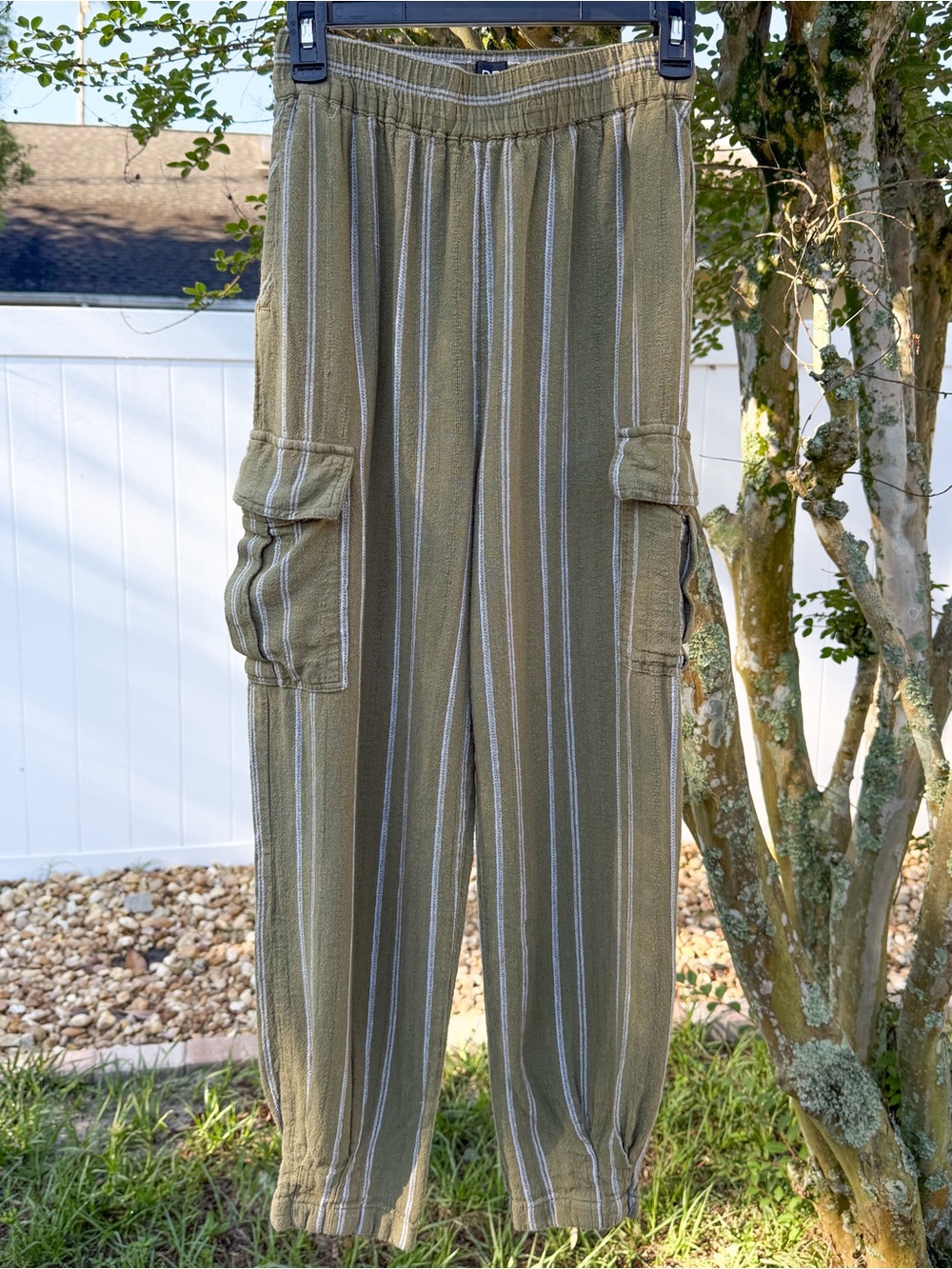 BDG Urban Outfitters Olive Stripe Cargo Pants XS Utility Joggers